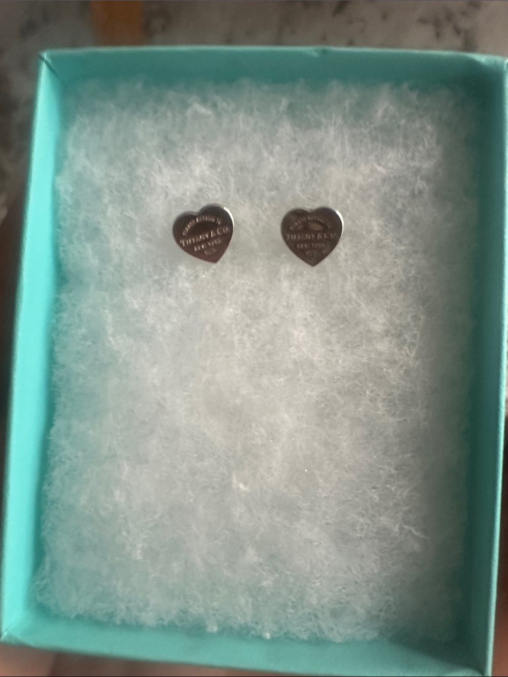Tiffany & Co. Silver Heart Stud Earrings – Authentic
